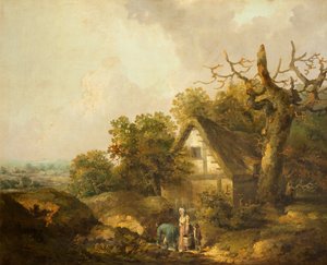 Et rustikt sommerhus af George Morland