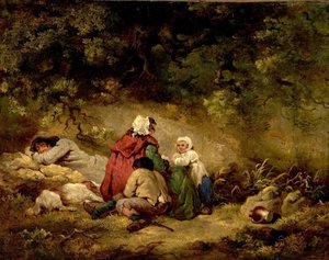 Sigøjnerlejr af George Morland