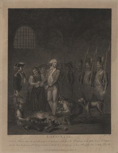 Lafayette i fængslet i Olomouc af George Morland