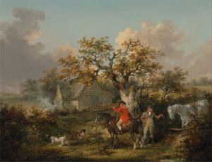 Skydning af agerhøns af George Morland