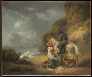 Salg af fisk af George Morland