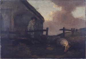 Svinehold (olie på lærred) af George Morland