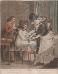 Koketten på hendes toilet af George Morland