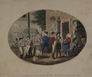 Old Hats Tavern, Uxbridge, 1796 af George Moutard Woodward