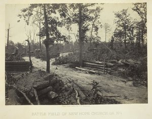 Battle Field of New Hope Church, GA, nr. 1, 1866. af George N. Barnard