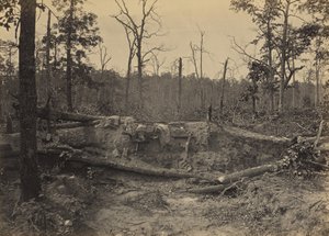 Slagmark ved New Hope Church, Georgia, nr. 2 af George N. Barnard