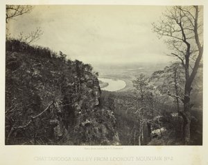 Chattanooga-dalen fra Lookout Mountain, nr. 2 af George N. Barnard