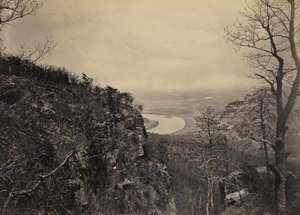 Chattanooga-dalen fra Lookout Mountain, nr. 2 af George N. Barnard