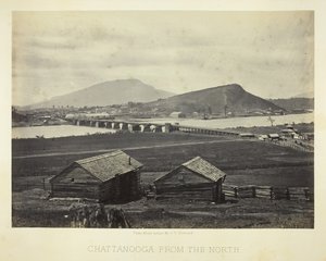 Chattanooga fra nord, 1864. af George N. Barnard