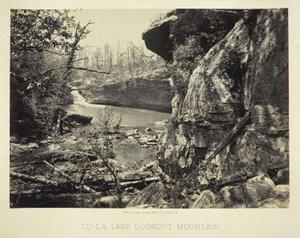 Lu-La Lake Lookout Mountain af George N. Barnard