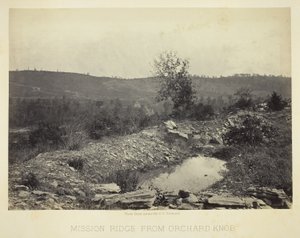 Mission Ridge fra Orchard Knob af George N. Barnard