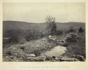 Mission Ridge fra Orchard Knob, 186466. af George N. Barnard