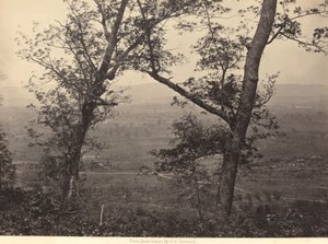 Orchard Knob fra Mission Ridge af George N. Barnard