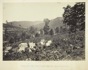 Gå forbi Raccoon Range, Whiteside nr. 2, 1864. af George N. Barnard