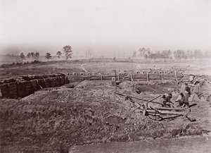 Rebel Befæstninger foran Atlanta, ca. 1864. af George N. Barnard