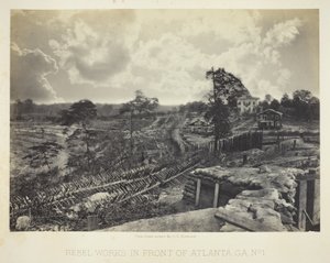 Rebel Works in Front of Atlanta, GA, nr. 1 af George N. Barnard