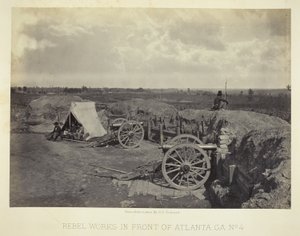 Rebel Works in Front of Atlanta, GA, nr. 4 af George N. Barnard