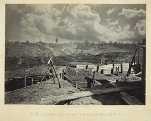 Rebel Works in Front of Atlanta, GA, nr. 5 af George N. Barnard