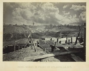 Rebel arbejder foran Atlanta, GA, nr. 5, 1864. af George N. Barnard
