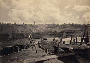 Oprørernes arbejde foran Atlanta, Ga. No. 5 af George N. Barnard