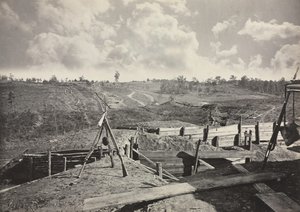 Rebel Works foran Atlanta, Georgia, nr. 5, 1865-1866. af George N. Barnard