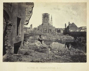 Ruiner i Charleston, S.C., 186566. af George N. Barnard
