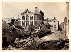 Ruiner af Pinckney Mansion, Charleston S.C af George N. Barnard
