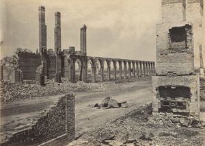 Ruinerne af R.R. Depot, Charleston, South Carolina, 1860