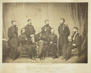 Sherman og hans generaler af George N. Barnard