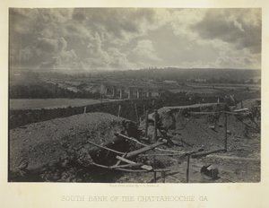 Sydbredden af Chattahoochie, Ga. af George N. Barnard