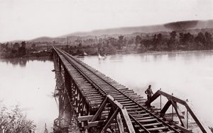 Tennessee River ved Bridgeport, ca. 1864. af George N. Barnard