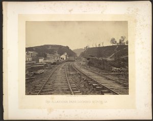 Allatoona-passet set mod nord, Georgia af George N. Barnard