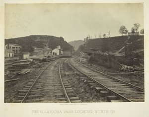 Allatoona-passet, kigger mod nord, GA af George N. Barnard