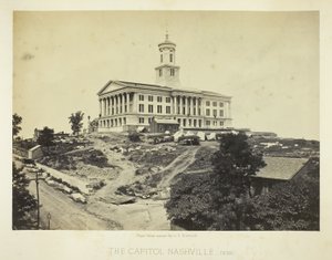 The Capitol, Nashville, Tennessee af George N. Barnard