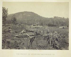 Forsiden af Kenesaw Mountain, GA af George N. Barnard
