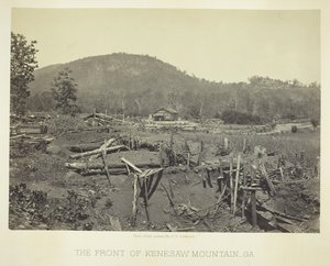 Fronten af Kenesaw Mountain, GA, 1866. af George N. Barnard
