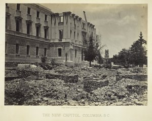 The New Capitol, Columbia, SC, 1865. af George N. Barnard