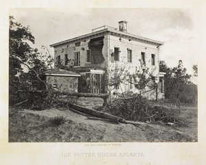 Potter-huset, Atlanta af George N. Barnard