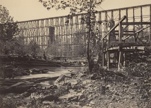 Trestle Bridge ved Whiteside, 1860