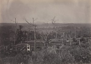 Udsigt over Kenesaw Mountain, Georgia, 1860