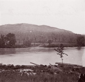 Udsigt over Tennessee River, ca. 1864. af George N. Barnard