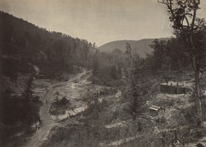 Whiteside Valley under broen, 1860