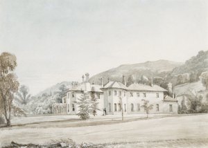 Rheola (akvarel og blyant på papir) af George Orleans Delamotte