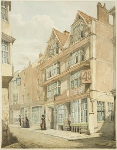 South Side, Wine Street (blyant og akvarel på papir)