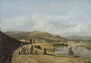 Swansea fra den vestlige mole af George Orleans Delamotte