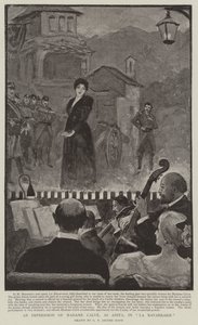 Et indtryk af Madame Calve, som Anita, i La Navarraise af George Percy Jacomb Hood