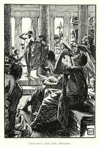 Odyssey: Odysseus and the Suitors (gravering) af George Percy Jacomb Hood