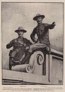 Den galante forsvarer af Mafeking på udkig af George Percy Jacomb Hood