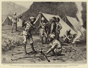 Med Buner-ekspeditionen brækkede de overgivne våben op af George Percy Jacomb Hood