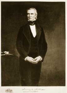 James K. Polk (1795-1849), 11. præsident for Amerikas Forenede Stater, pub. 1901 (fotogravure)